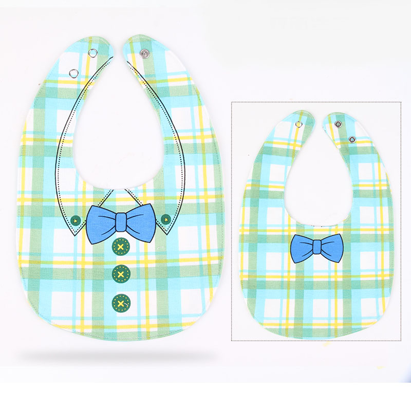 Double sided printing waterproof embroidery baby bib