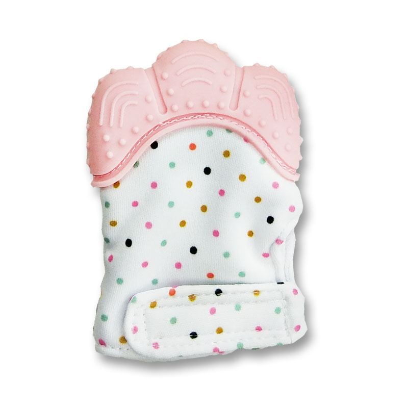 Food grade waterproof silicon gel teething mittens