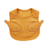 Personalized angel wings embroidery baby feeding bib