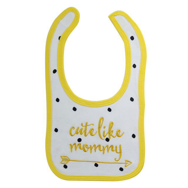OEM&ODM Pure cotton embroidery custom bib