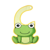 PU cartoon frog bib