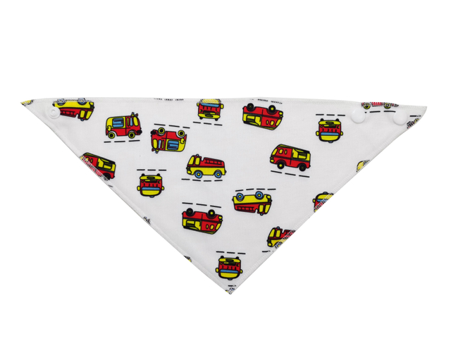 Cotton print triangle scarf