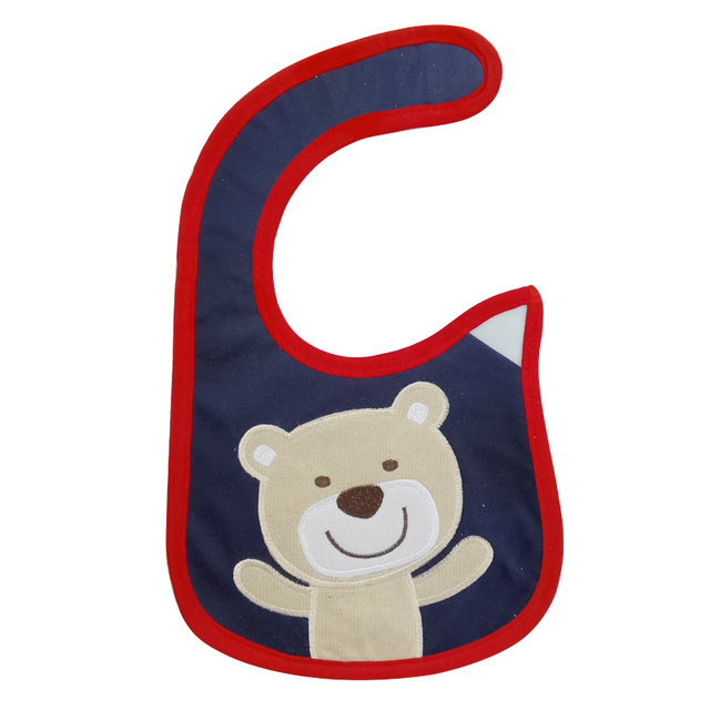 Customized bear cotton bib