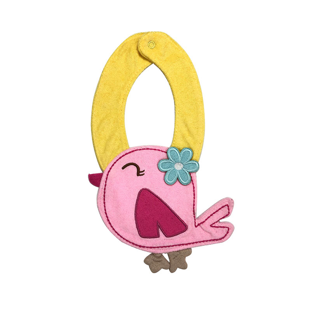 Cartoon animal shape baby bib