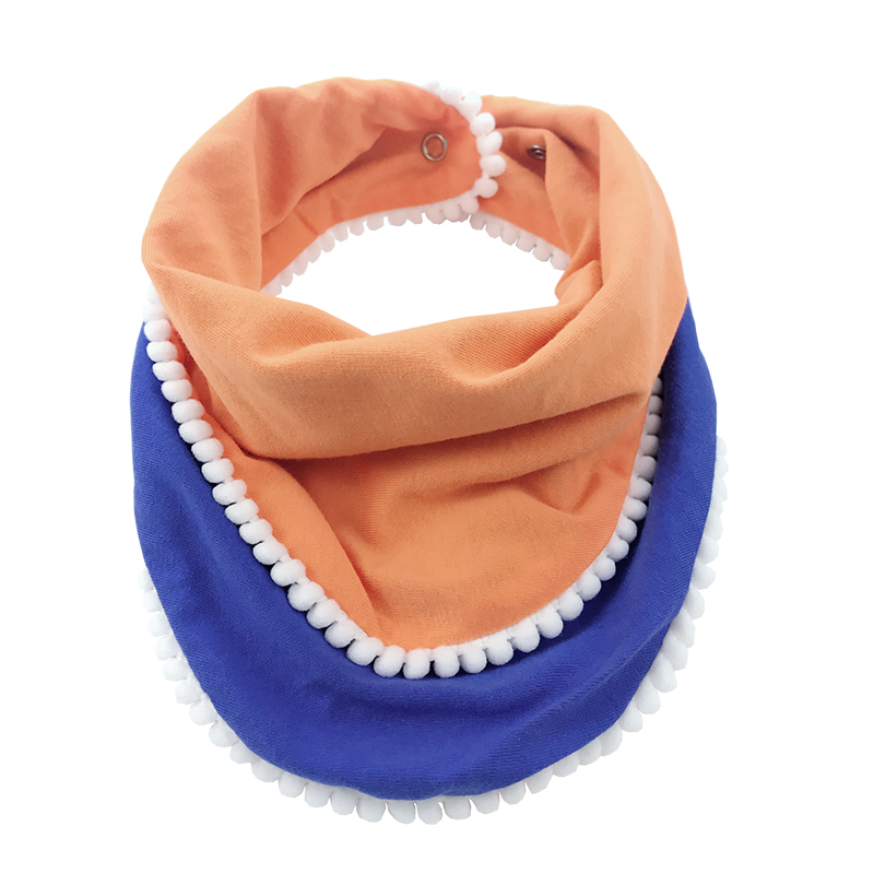Custom colorful feeding scarf bib for babies