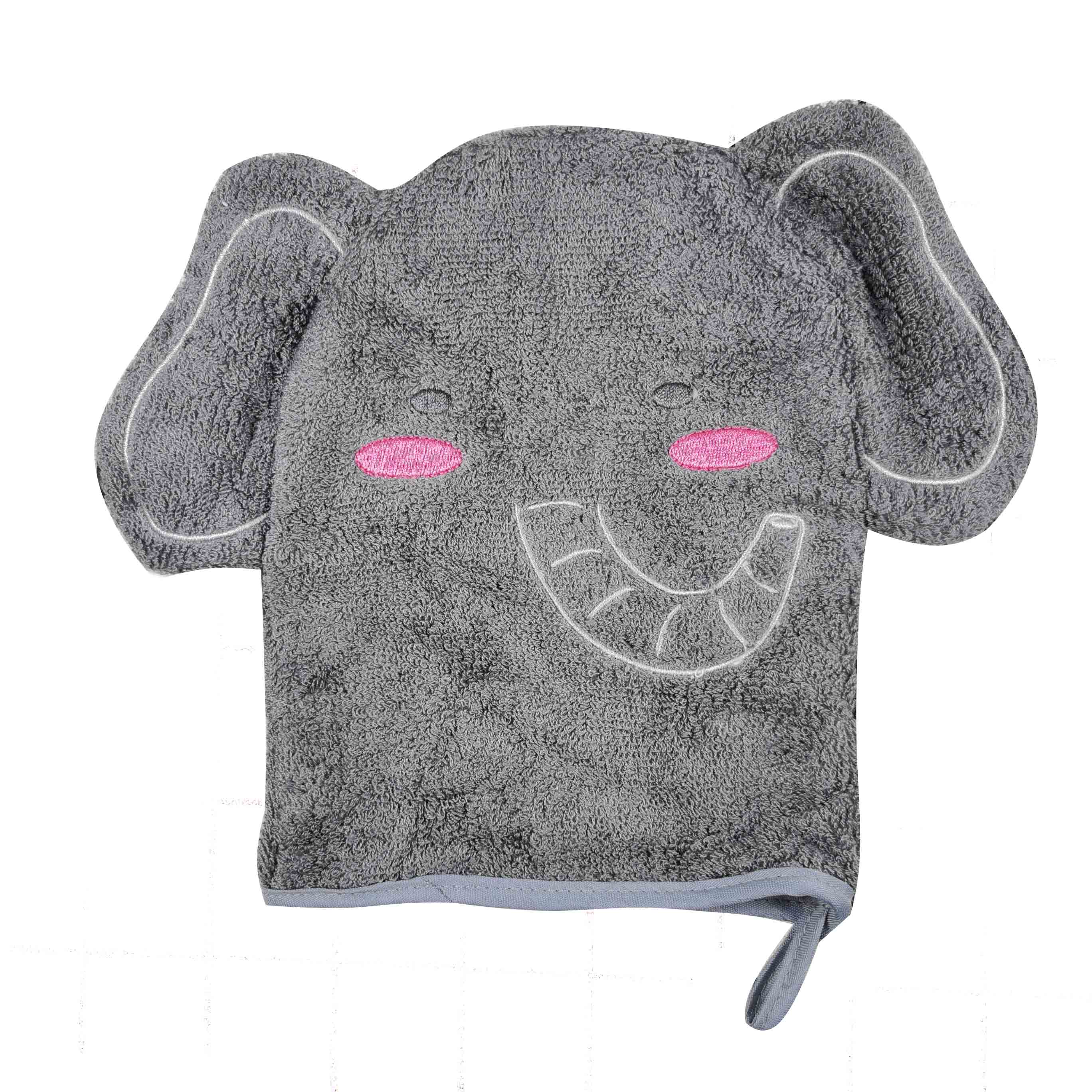 Cartoon animal baby bath gloves
