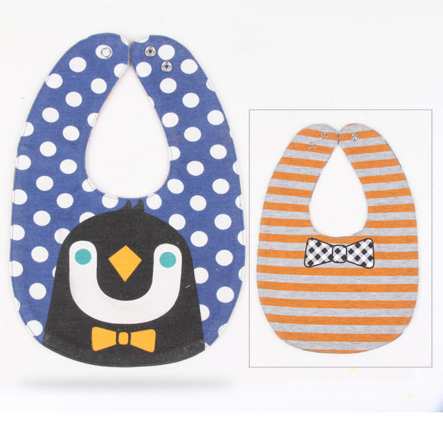 Double sided printing waterproof embroidery baby bib