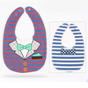 Double sided printing waterproof embroidery baby bib