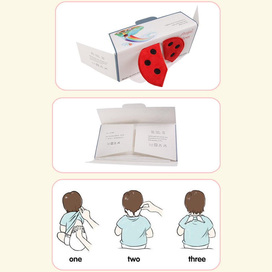 Best baby sweat towel with ladybirds pattern