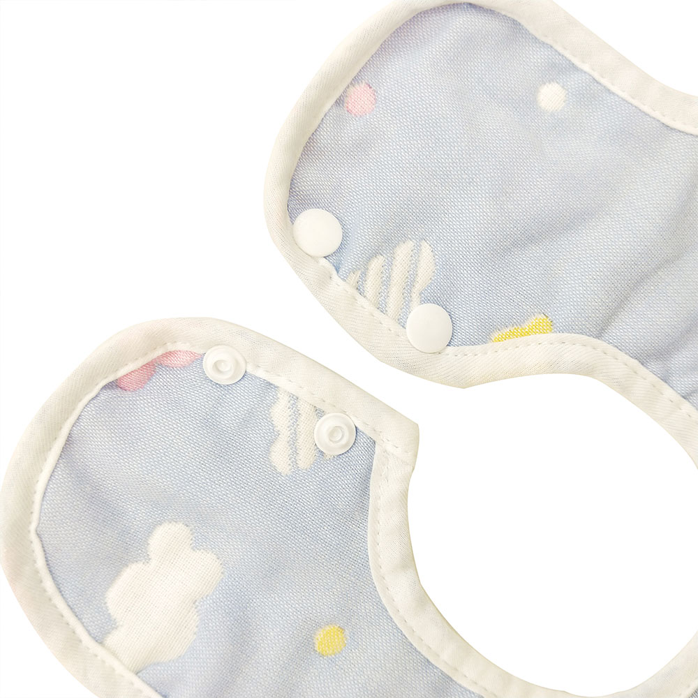 Universal 360°rotation soft cotton sand bibs for babies