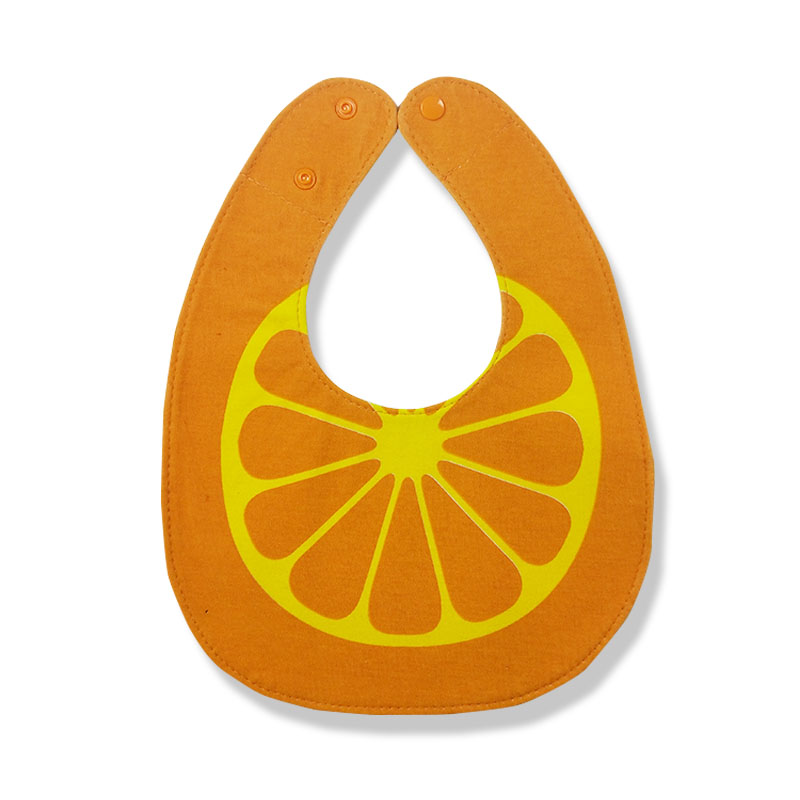 OEM&ODM Baby football fruit snack pattern cotton bib