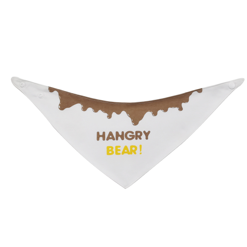 OEM&ODM Cotton letter printed triangle scarf