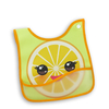 Cute waterproof PU baby bibs fruit pattern