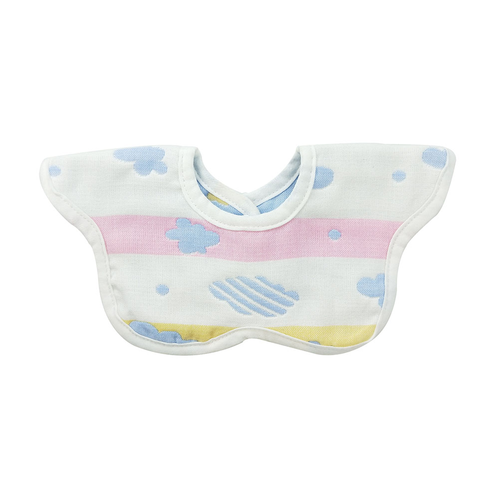Universal 360°rotation soft cotton sand bibs for babies