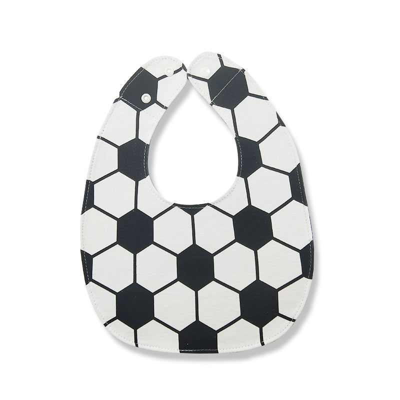 OEM&ODM Baby football fruit snack pattern cotton bib