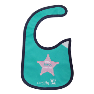 Customized five-pointed star pattern cotton bib