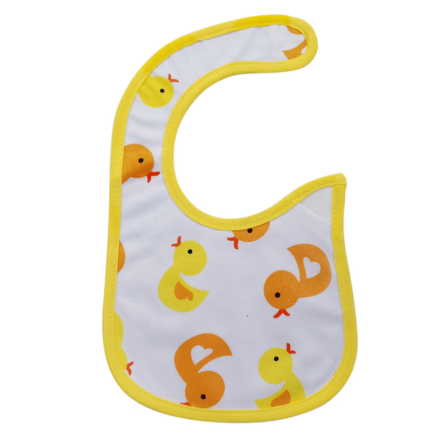 Customized duck pattern cotton bib