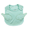 Personalized angel wings embroidery baby feeding bib