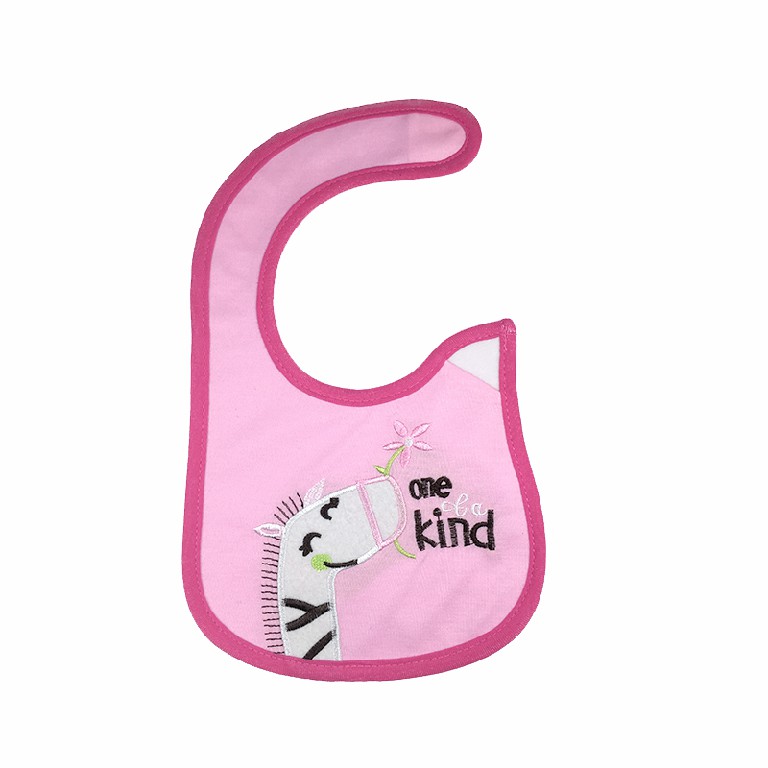 Polyester fibre cotton embroidery soft baby bib