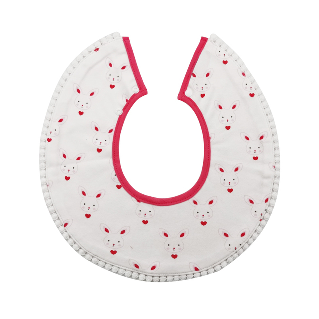 OEM&ODM Pure cotton waterproof round lace bib