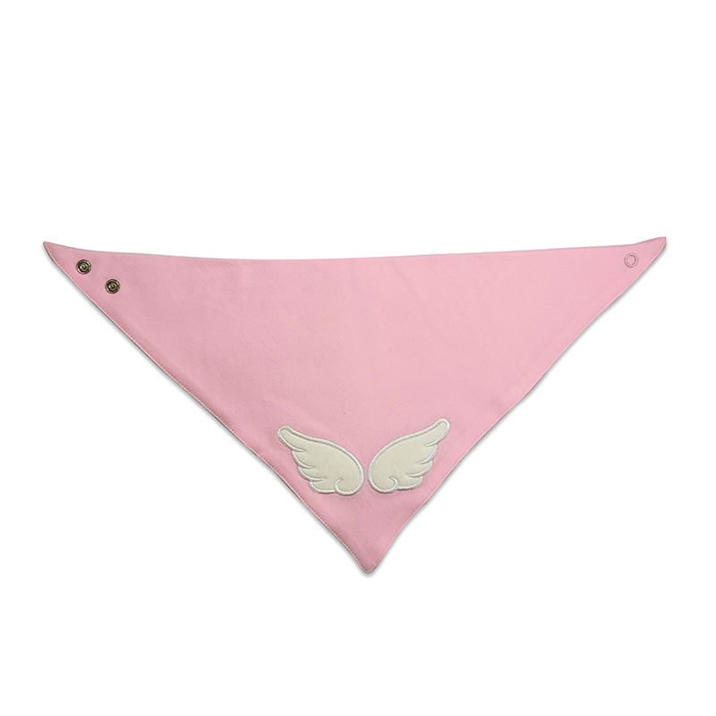 Angel embroidered triangle scarf