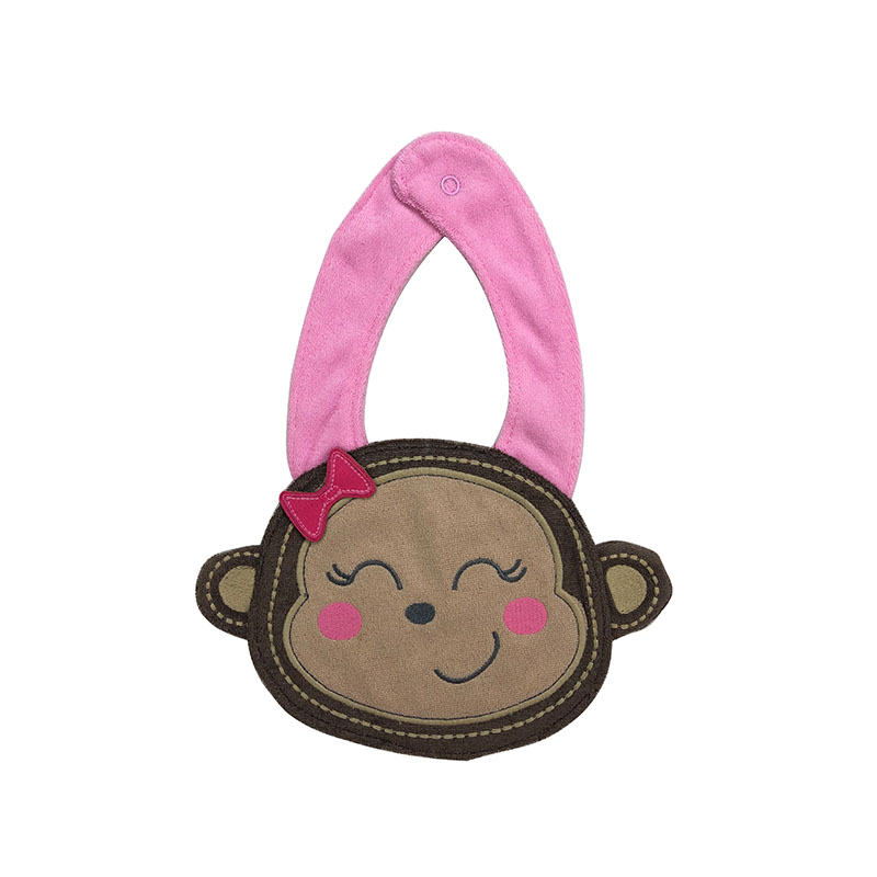 Cartoon animal shape baby bib